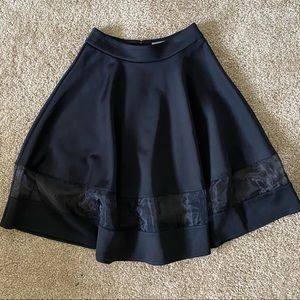 Black high waisted skirt